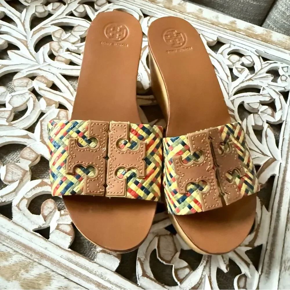 Tory Burch Wedge Platform Sandals Shoes Women’s 6